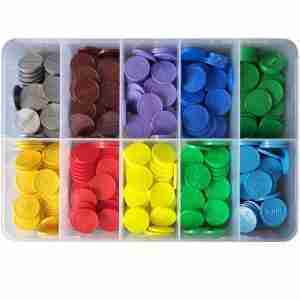 Place Value Disks to Millions with Fractions, Decimals and Percentages (1,000,000 > 0.001)