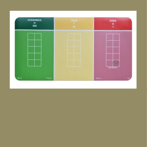 NUMBER AND PLACE VALUE